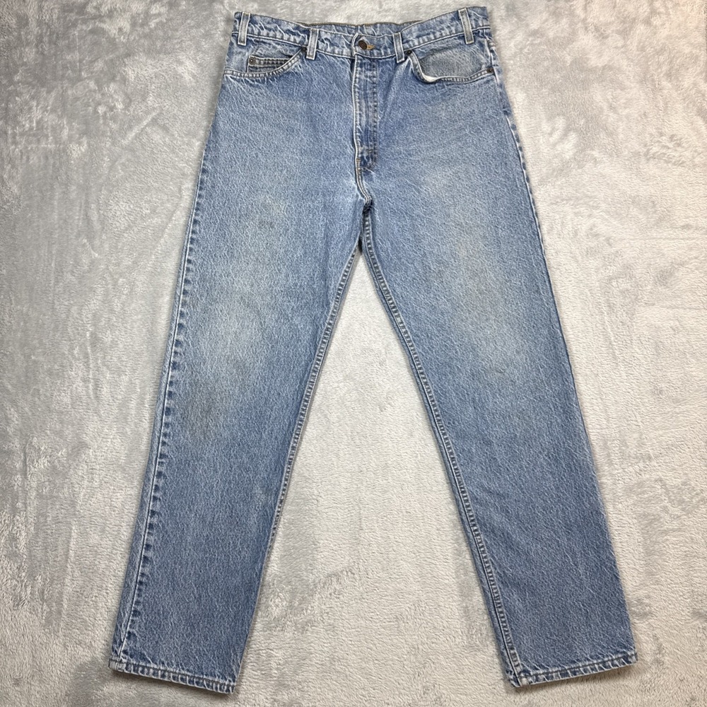 Vintage Levis 540 Jeans‎ Mens 36x32 (Fits 35X31) Light Wash Stained USA